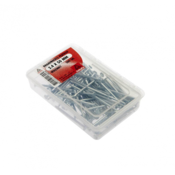DRAADNAGELS PLATKOP VERZINKT 2.0X40 200 GR
