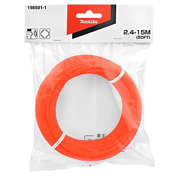 Makita 198501-1 Maaidraad 2,4mm x 15m 'fluister'