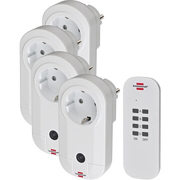 Brennenstuhl Comfort-Line Radiografisch bediende schakelaarset 4x IP20
