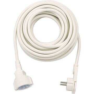 Brennenstuhl Kwaliteits kunststof verlengsnoer met platte stekker 10m H05VV-F3G1,5 wit