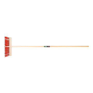 Polet Straatbezem 290Mm Rood M/Steel