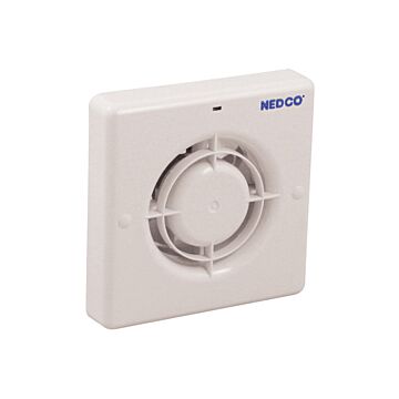 Nedco BV Badkamer/Toiletventilator CR 100 ABS, kunststof wit