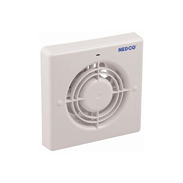 Nedco BV Badkamer/Toiletventilator CR 120 VT ABS, kunststof wit