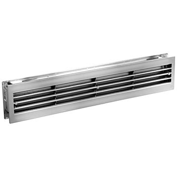 Nedco BV Deurventilatierooster 455x90mm PS, kunststof chroom