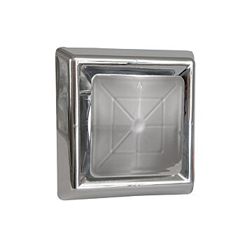 Nedco BV Vierkant afzuigventiel met klemmen ø 125mm PP, kunststof chroom