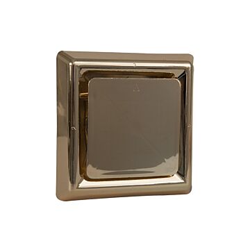 Nedco BV Vierkant afzuigventiel met klemmen ø 125mm PP, kunststof messing