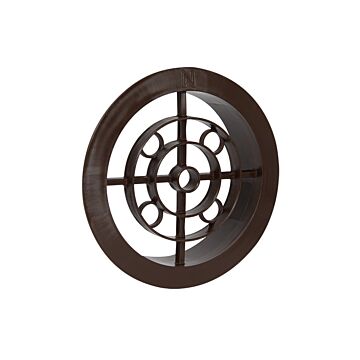 Nedco BV Ventilatierooster ø 100mm PP, kunststof bruin