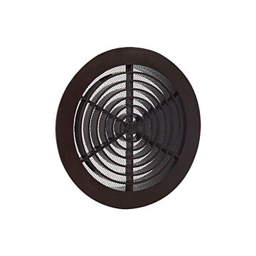 Nedco BV Ventilatierooster Ø160 bruin met klemmen, met gaas