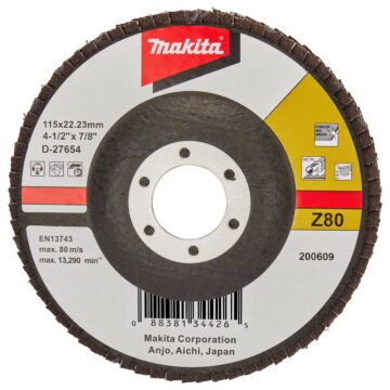 Makita D-27654 Lamellenschijf 115mm Z80