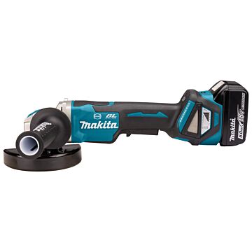 Makita DGA519RTJ 18 V Haakse slijper 125 mm X-LOCK