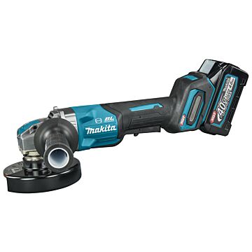 Makita GA047GM201 40 V Max Haakse slijper 125 mm X-LOCK