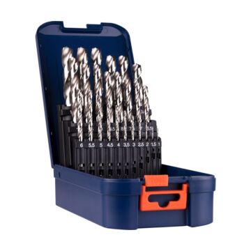 Rotec Spiraalborenset '105', DIN338, type N, 25-dlg, ø1-13 ABS