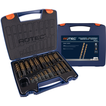 Metaalborenset 170-dlg. Rotec HSS-G, UNI-3, Silver-Line PROF.