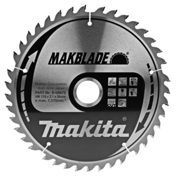 Makita B-08872 Zaagb hout 216x30x2,1 40T 10g
