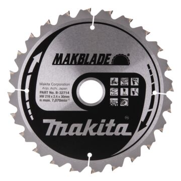 Makita B-32714 Afkortzaagblad Hout