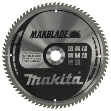Makita B-32851 Afkortzaagblad Hout