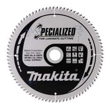 Makita B-33875 Afkortzaagblad Laminaat