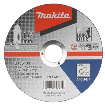 Makita B-60464 Doorslijpschijf 230x22,23x2,0mm RVS/staal