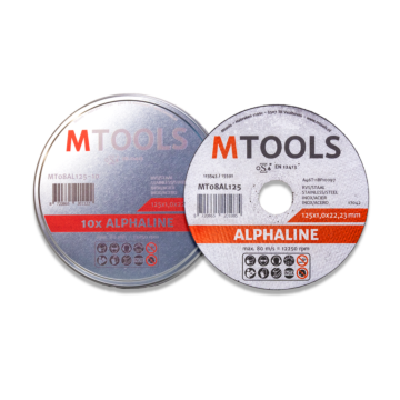 Mtools Alphaline doorslijpschijf staal/RVS 125x1,0 mm. per 10 st.