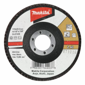 Makita D-27436 Lamellenschuurschijf 115 Z40