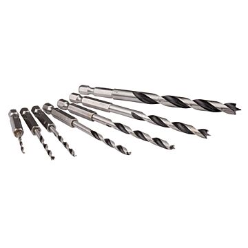 Makita D-62371 Houtspiraalborenset 7-delig 1/4''