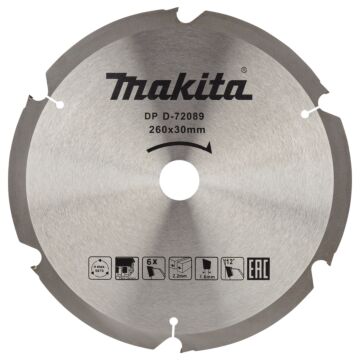 Makita D-72089 Afkortzaagblad Vezelcementplaat
