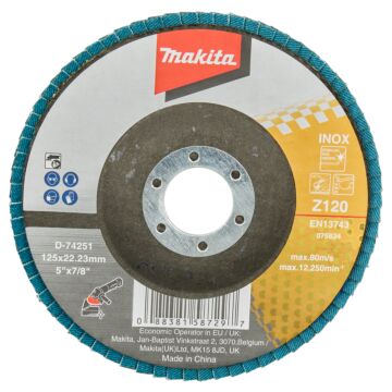 Makita D-74251 Lamellenschuurschijf 125mm Z120