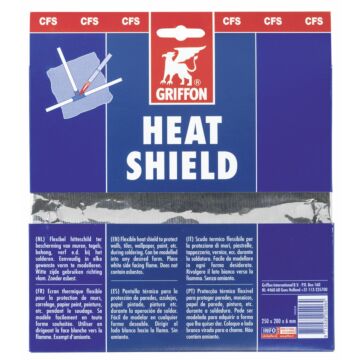 Griffon Heat Shield Kaart 25 cm x 19 cm NL/FR/EN/ES/PT/IT