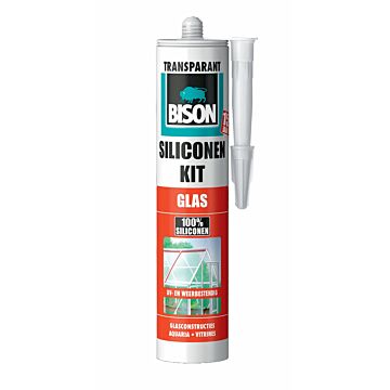 BISON SILICONEKIT GLAS TRANSPARANT 300ML