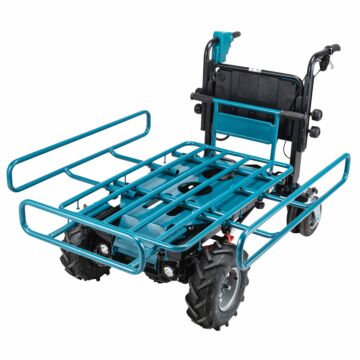 Makita DCU604Z 2x18 V  Kruiwagen met rek