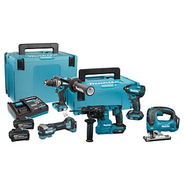 Makita DK402NX XGT 40 V Max Combiset boren, (slag)schroeven, zagen