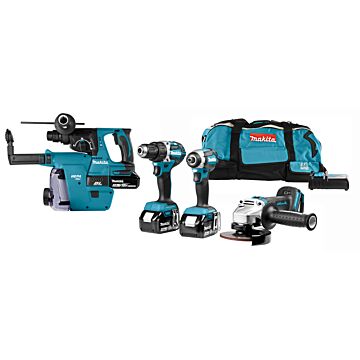 Makita DLX4103W 18 V Combiset voor allround boor-, schroef- en slijpwerk