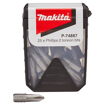 Makita P-74887 Schroefbit PH2x25mm
