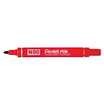 Pentel Markeerstift, Permanent Marker N50, Rood.