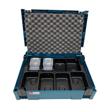 Makita Accu opberg-Mbox 8-dlg + 2x accu BL1850b