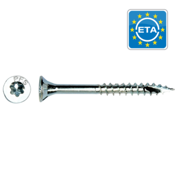 PGB Torx PFS schroef 6x120 mm deeldraad verzinkt T-30