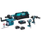 Makita DLX3154TX1 18 V Combiset voor allround tot zwaar boor-en schroefwerk