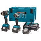 Makita DLX2180TJ1 18 V Combiset voor allround (klop)boor- en (slag)schroefklussen